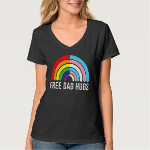 Camiseta Tía Libre Abraza La Bandera Transgénero Arcoiris L