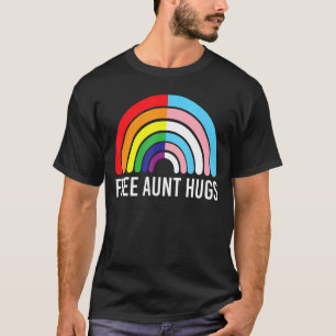 Camiseta Tía Libre Abraza La Bandera Transgénero Arcoiris L