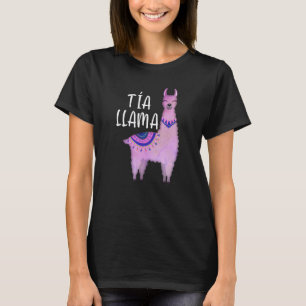 Camiseta Tía Llama Divertida Tía Española Amante de la Llam