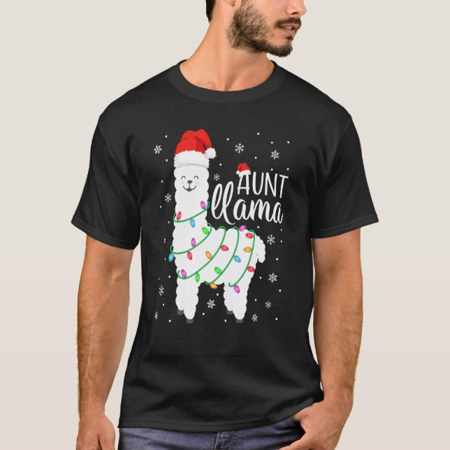 Camiseta Tía llama Navidades graciosos llaman a la tía Alpa (Anverso)