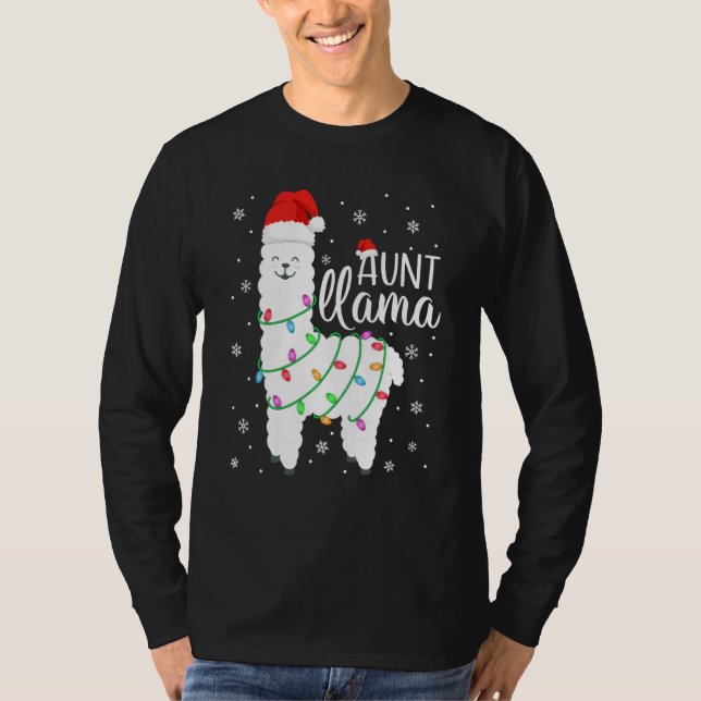 Camiseta Tía llama Navidades graciosos llaman a la tía Alpa (Anverso)
