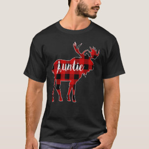 Camiseta Tía Moose Red Buffalo Tapado Familia Coincidencia 