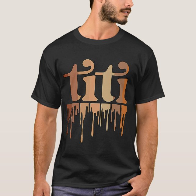 Camiseta Tía negra de titi, tía africana de titi (Anverso)