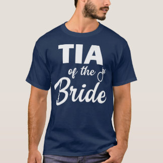 Camiseta Tia of the Bride Coordinating Wedding Party
