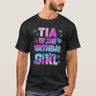 Camiseta Tia Of The K-Pop Birthday Girls Korean Music Famil