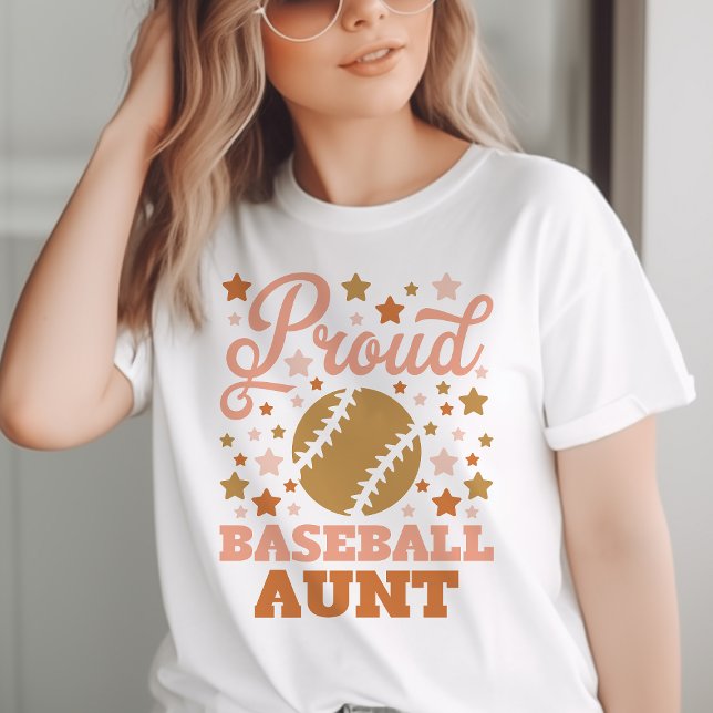 Camiseta Tía Orgullosa de Béisbol (Subido por el creador)