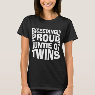 Camiseta tía orgullosa de mellizos