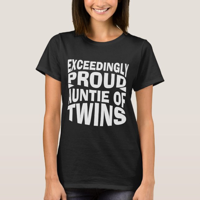 Camiseta tía orgullosa de mellizos (Anverso)