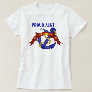 Camiseta Tía orgullosa de un marinero de los E.E.U.U.