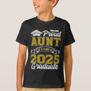 Camiseta Tía orgullosa de una clase de graduada de 2025 Sen