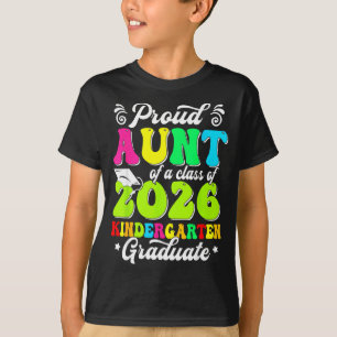 Camiseta Tía orgullosa de una clase de graduada de 2026 sen