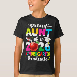 Camiseta Tía orgullosa de una clase de graduados de 2026 Or