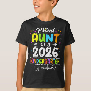 Camiseta Tía orgullosa de una clase de graduados de jardín 