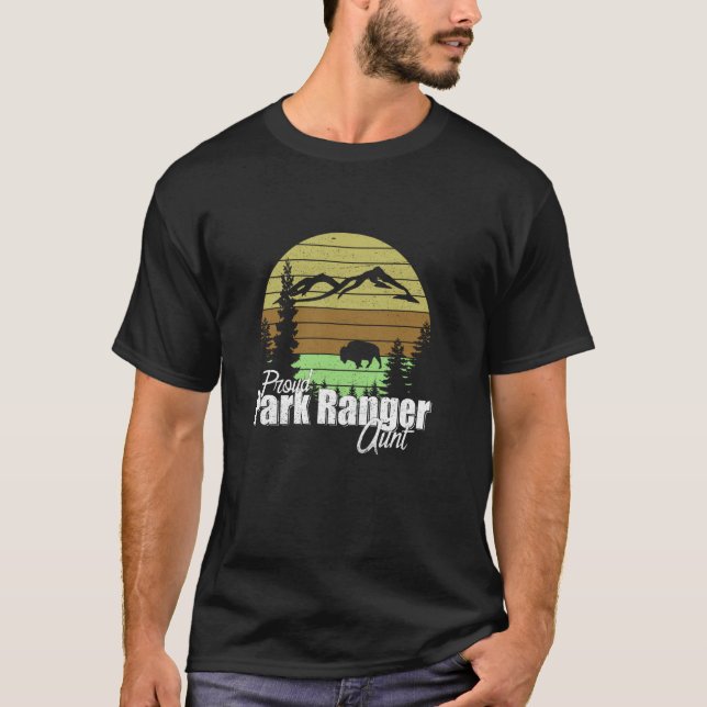 Camiseta Tía orgullosa guardabosques del parque (Anverso)
