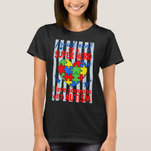 Camiseta Tía orgullosa superhéroe rompecabezas corazón conc