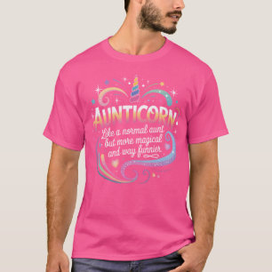 Camiseta Tía para mujeres divertida Aunticorn mágica unicor