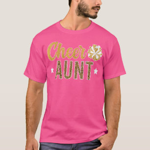 Camiseta Tía porristas Wo Cheer Leopardo Tía porrista Cheer