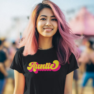 Camiseta Tía retro colorida