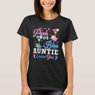Camiseta Tía Rosa O Azul Ama A Su Bebé Vaca Género Rev