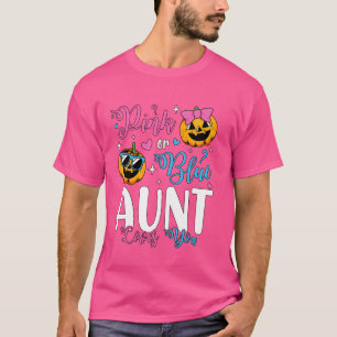 Camiseta Tía rosa o azul ama su calabaza género revelar