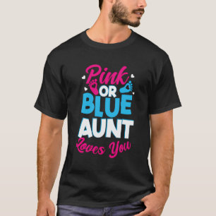Camiseta Tía Rosa O Azul Te Ama El Género Revelar Fiesta Ba