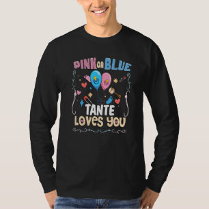 Camiseta Tía Rosa o Azul Te Ama Mejor Tía Súper Tía