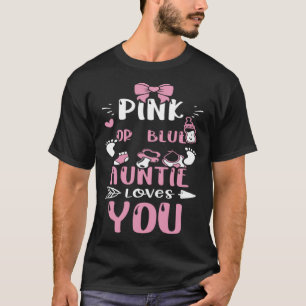 Camiseta Tía Rosa O Azul Tía Tía Te Ama Niña