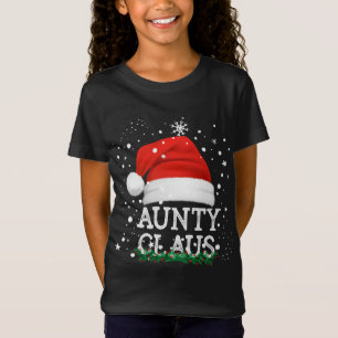 Camiseta Tía Santa Claus Cute Navidades familiares coincide