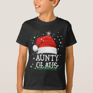 Camiseta Tía Santa Claus Cute Navidades familiares coincide