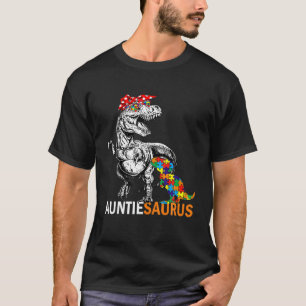 Camiseta Tía Saurus Auntsaurus Autism Awareness