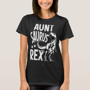 Camiseta Tía Saurus Rex Dino Cumpleaños Party Mateo Familia