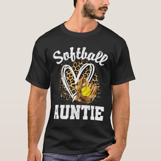Camiseta Tía Softll Leopardo Corazón Familia Combinada  (Anverso)