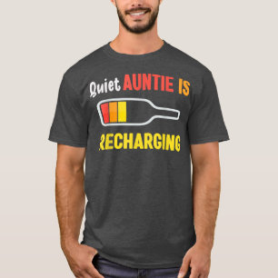 Camiseta Tía Tranquila Recarga Graciosa Bata De Cerveza