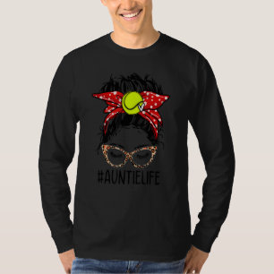 Camiseta Tía Vida Tenis Desordenado Gafas De Bun Chica Moth