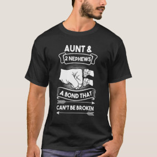 Camiseta Tía y 2 sobrinos un bono que no se puede romper la