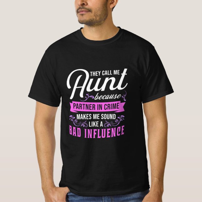 Camiseta Tía Y Mala Influencia (Anverso)