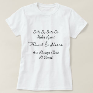 Camiseta Tía y Sobrina - Cita: Juntas o Separadas por Milla