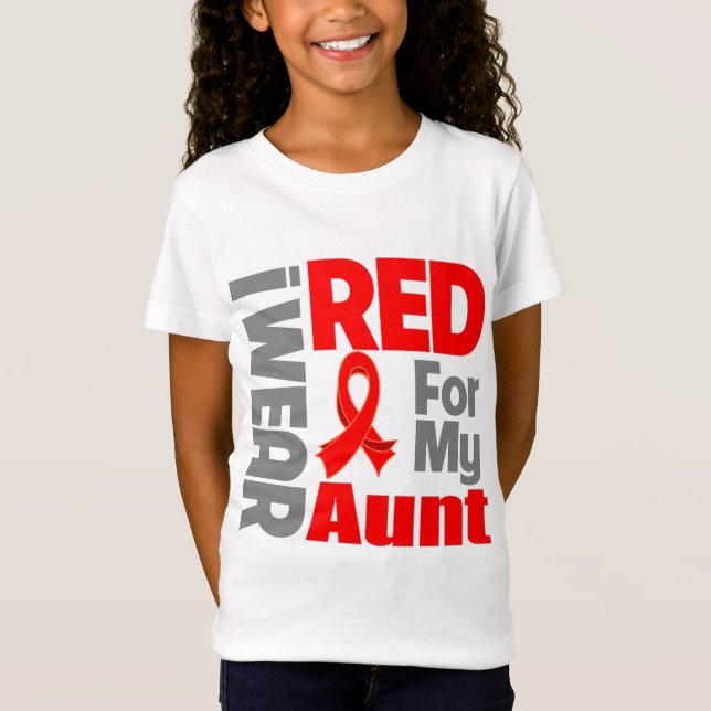 Camiseta Tía - Yo uso cinta roja (Anverso)