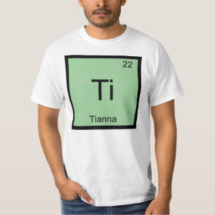Camiseta Tianna Nombre Elemento Químico Tabla periódica