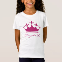 Tiara púrpura rosada personalizada