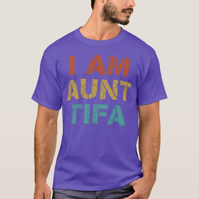 Camiseta TíaTifa estilo divertido retro (Anverso)