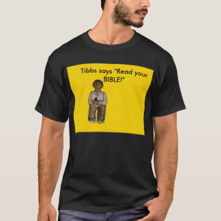 Camiseta Tibbs AMARILLO dice que "lea su biblia "