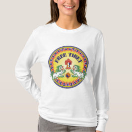 Camiseta Tíbet libre redondo
