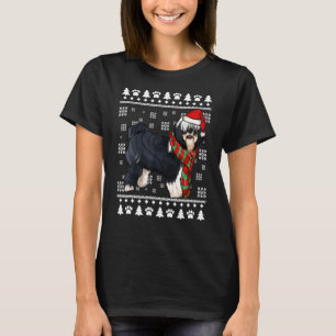 Camiseta Tíbet Terrier Dog Santa Hat Navidades feos
