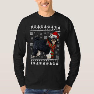 Camiseta Tíbet Terrier Dog Santa Hat Navidades feos