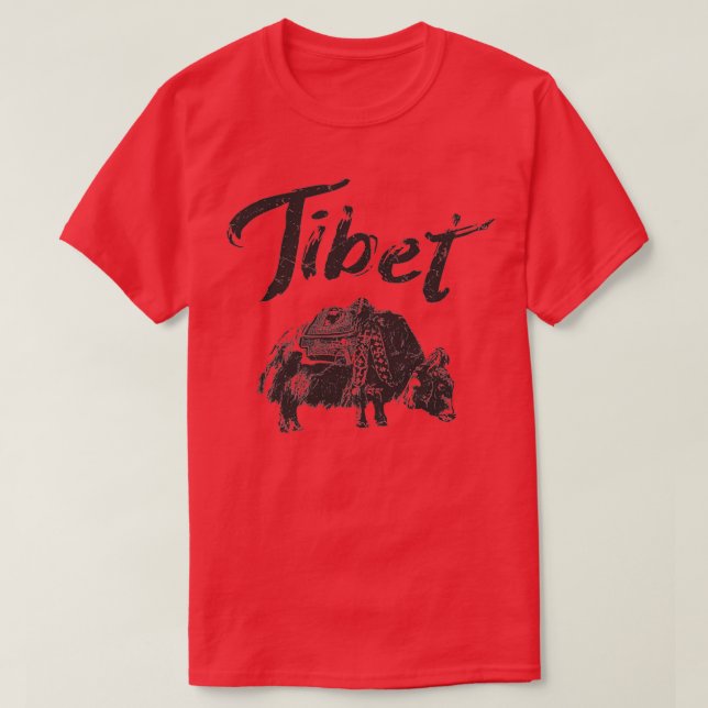 Camiseta Tibet Yak Tibetan (Diseño del anverso)
