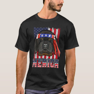 Camiseta Tibetan Mastiff Merica 4 De Julio Perro Patriótico