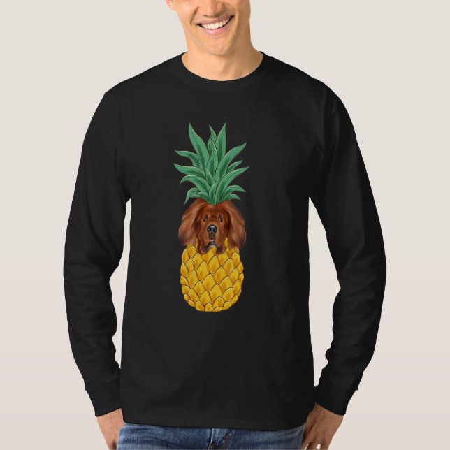 Camiseta Tibetan Mastiff Pineapple Dog (Anverso)