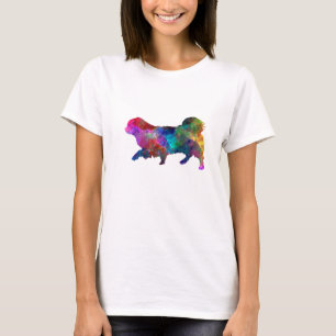 Camiseta Tibetan Spaniel in watercolor