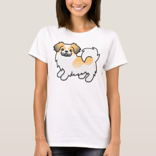Camiseta Tibetan Spaniel Parti-Color Sable Cervato Perro Li